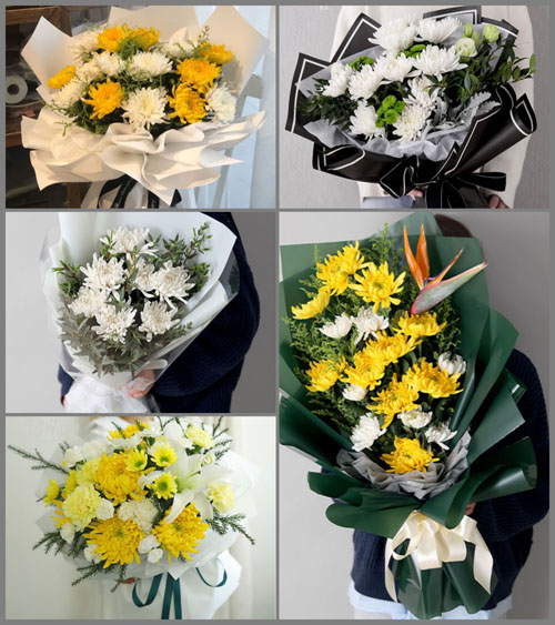 安徽淮南市凤台县刘集乡热潮社区白事花束代送